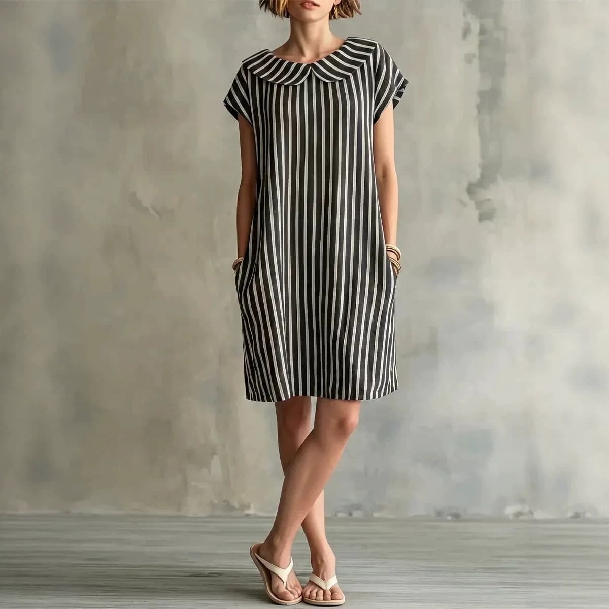 Strandklar Wrap-kjole i Chiffon